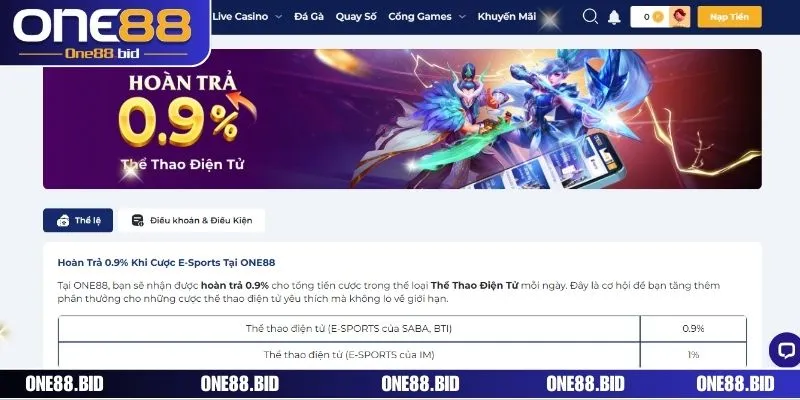 Lưu ý cần nắm khi tham gia ưu đãi tại ONE88 